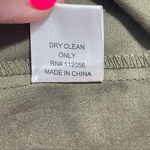 Zenana Outfitters Olive Green Sleeveless Hooded Cargo Utility Drawstring Vest L - Picture 4 of 5